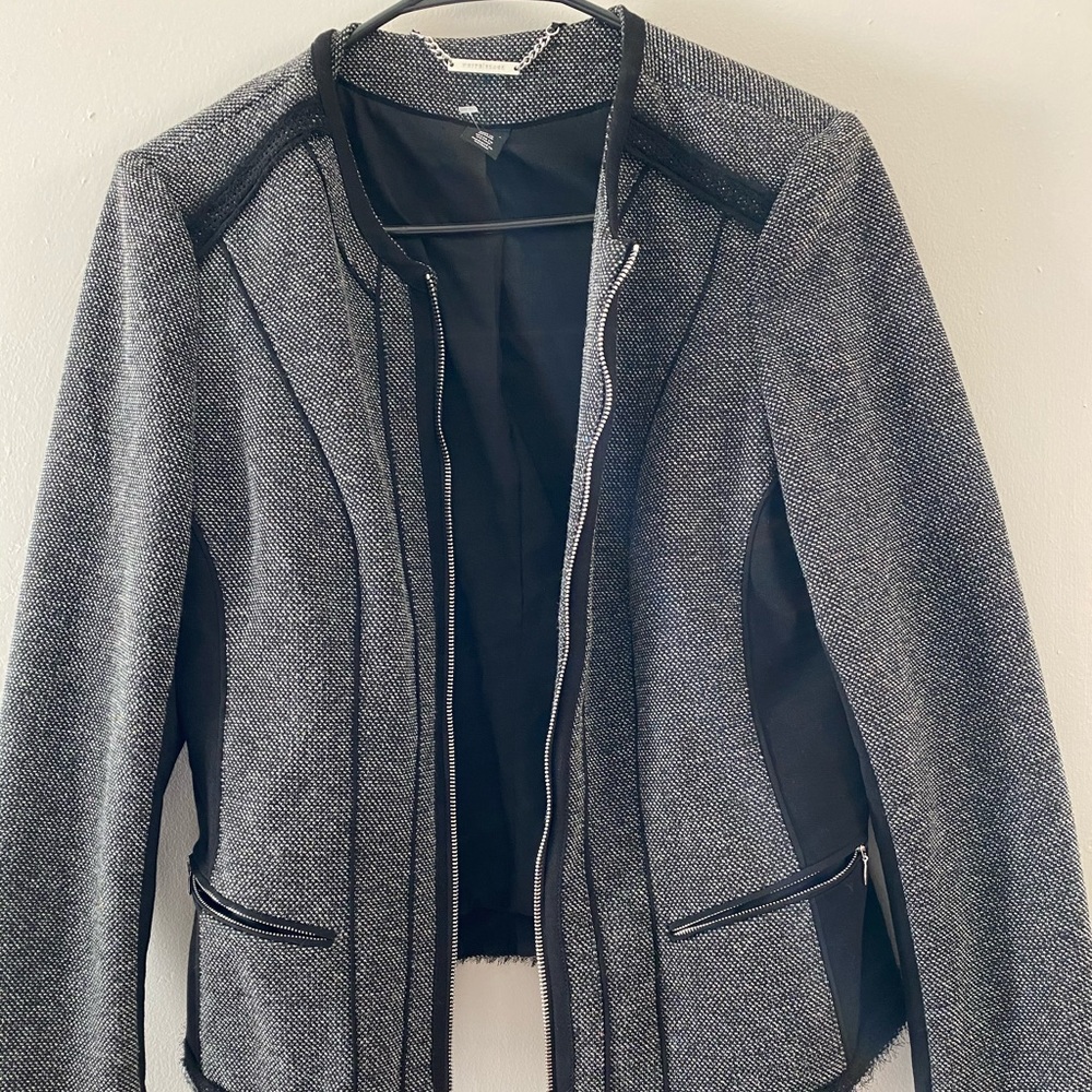 White House Black Market Black & Gray Blazer
